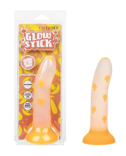 product image, Glow Stick Mushroom Suction Cup Glow-in-the-Dark Dildo - Orange - SEXYEONE