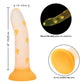 Glow Stick Mushroom Suction Cup Glow-in-the-Dark Dildo - Orange - SEXYEONE