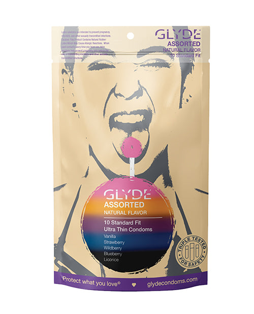 product image, Glyde Assorted Flavors - Pack of 10 - SEXYEONE