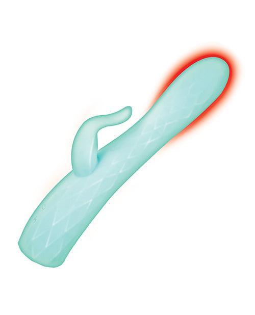 image of product,Goddess Heat-up & Rotating Vibrator - Aqua - SEXYEONE