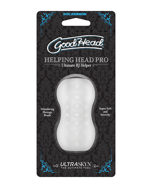 product image, GoodHead Helping Head Pro ULTRASKYN Stroker - Frost - SEXYEONE