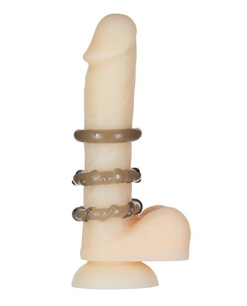 image of product,Got Big Dick 3 Pack Cock Rings - Black - SEXYEONE