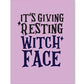 Halloween Witch Face Greeting Card w/Sticker - SEXYEONE