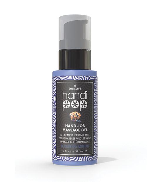 product image,Handipop Hand Job Massage Gel - 2 oz Bottle Blueberry Muffin - SEXYEONE