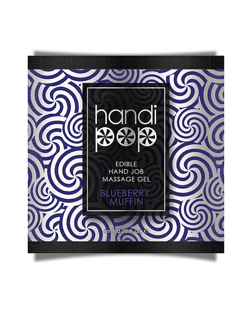 product image, Handipop Hand Job Massage Gel Single Use Packet - 6 ml Blueberry Muffin - SEXYEONE