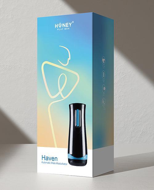 Haven Automatic Male Masturbator With Sucking Penis Sleeve - Black - SEXYEONE