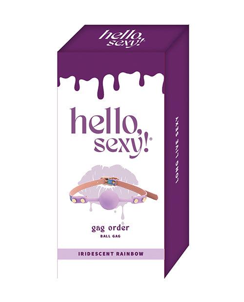 image of product,Hello Sexy! Gag Order - Iridescent Rainbow - SEXYEONE