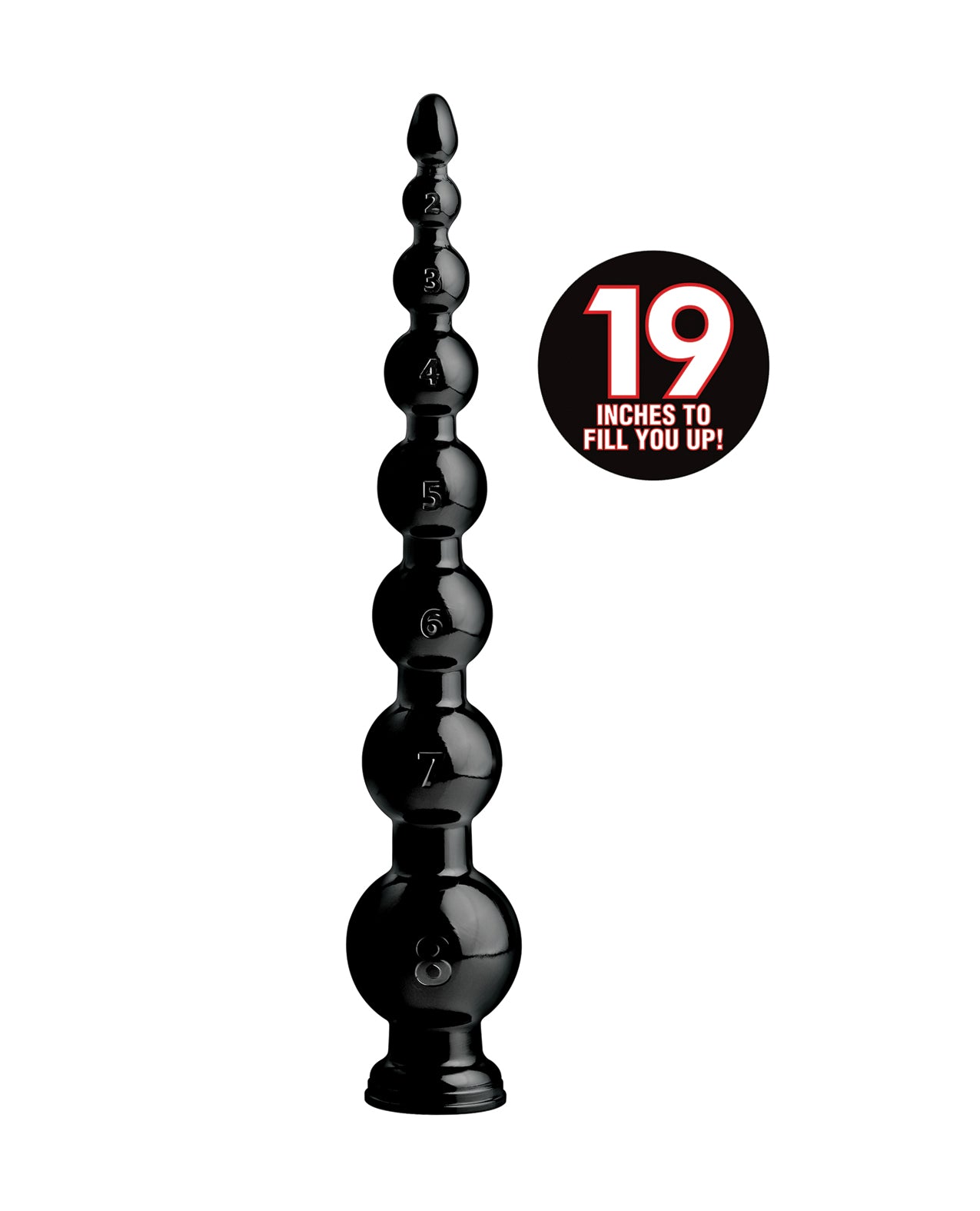 image of product,Hosed Graduated Bead Hose - 19" Long - SEXYEONE