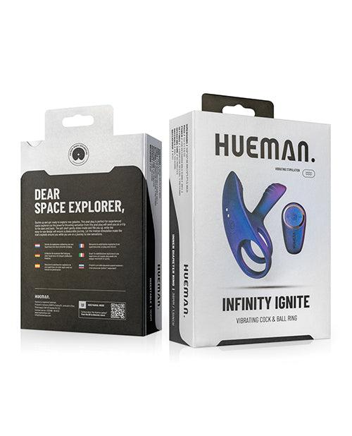 Hueman Infinity Ignite Vibrating Cock Ring - Purple - SEXYEONE