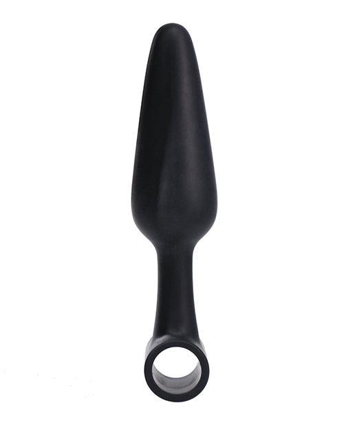 image of product,In A Bag 5" Vibrating Butt Plug - Black - SEXYEONE