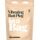 In A Bag 5" Vibrating Butt Plug - Black - SEXYEONE