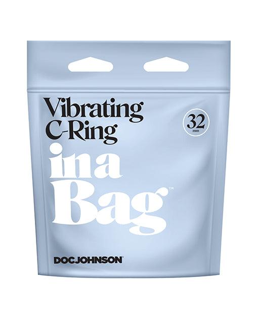 image of product,In A Bag Vibrating C-ring - Black - SEXYEONE