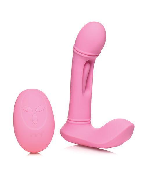 image of product,Inmi G-Flick Flicking G-Spot Vibrator w/Remote - Pink - SEXYEONE