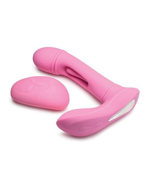 image of product,Inmi G-Flick Flicking G-Spot Vibrator w/Remote - Pink - SEXYEONE