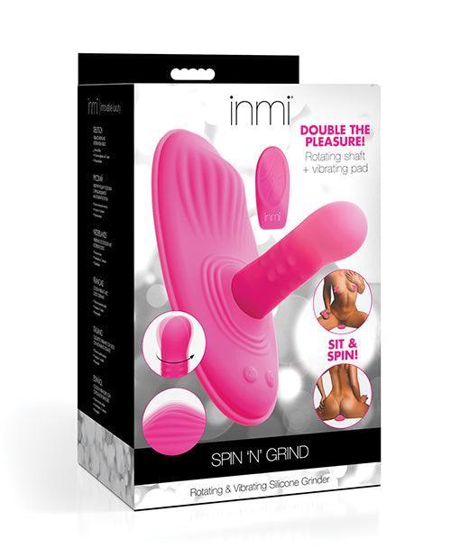 product image, Inmi Spin N' Grind Rotating & Vibrating Silicone Grinder - Pink - SEXYEONE