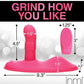 Inmi Spin N' Grind Rotating & Vibrating Silicone Grinder - Pink - SEXYEONE