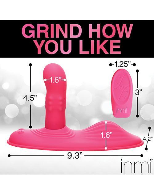 image of product,Inmi Spin N' Grind Rotating & Vibrating Silicone Grinder - Pink - SEXYEONE