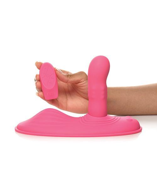 image of product,Inmi Spin N' Grind Rotating & Vibrating Silicone Grinder - Pink - SEXYEONE