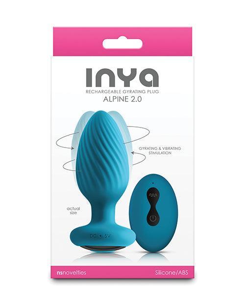 product image, INYA Alpine 2.0 Gyrating & Vibrating Anal Plug w/Remote - Teal - SEXYEONE