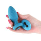 INYA Alpine 2.0 Gyrating & Vibrating Anal Plug w/Remote - Teal - SEXYEONE