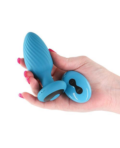 INYA Alpine 2.0 Gyrating & Vibrating Anal Plug w/Remote - Teal - SEXYEONE