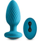 INYA Alpine 2.0 Gyrating & Vibrating Anal Plug w/Remote - Teal - SEXYEONE