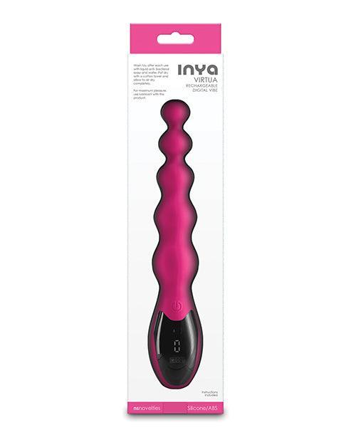 image of product,INYA Virtua Digital Beaded Anal Vibrator - Pink - SEXYEONE