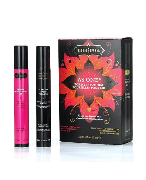 product image, Kama Sutra As One Intensify Plus Warming & Prolonging Gel Couples Kit - .4 oz - SEXYEONE