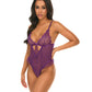 Katana Mesh & Lace Teddy - Purple - SEXYEONE