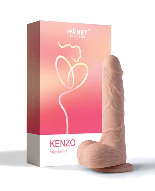 image of product,Kenzo App Controlled Realistic 9.5" Thrusting Dildo Vibrator - Ivory - SEXYEONE