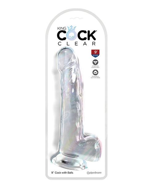 image of product,King Cock Clear Cock W/balls - SEXYEONE