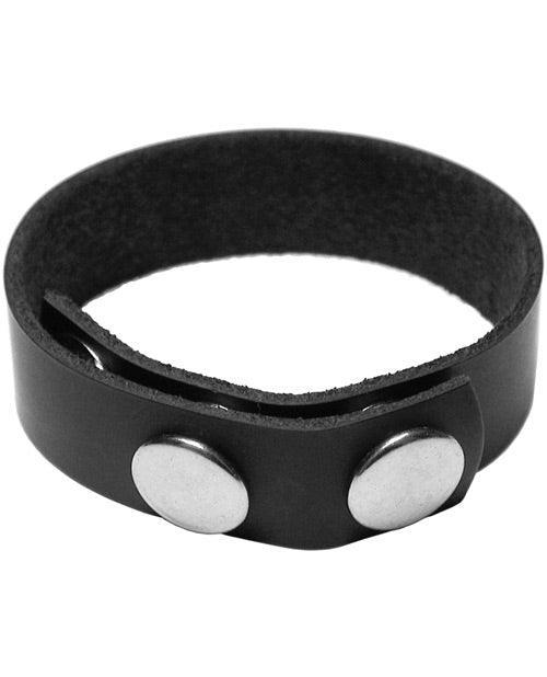 product image, KinkLab Leather 3 Snap Cock Ring - SEXYEONE