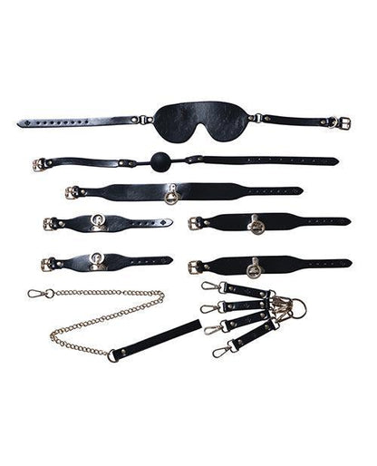 Kinky Play Box BDSM Kit 5 Piece Bondage Set - Black - SEXYEONE