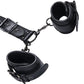 Kinky Play Box Locking Harness Collar to Wrist Restraints - Black - SEXYEONE