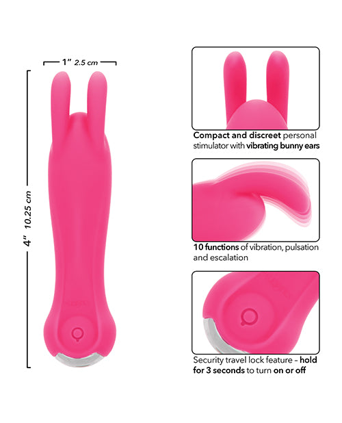 image of product,Kyst Bunny Stimulator w/Bunny Ears - Pink - SEXYEONE