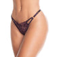 Lace and Mesh Baby Doll w/Thong - Mulberry - SEXYEONE