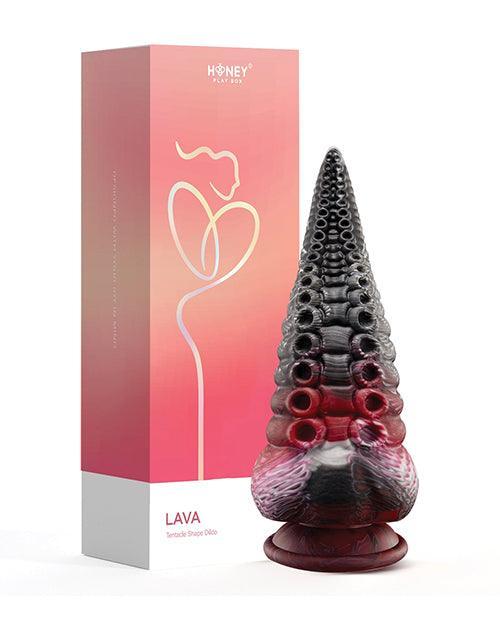 image of product,Lava Tentacle Shape Suction Cup Dildo - Multi Color - SEXYEONE