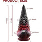 Lava Tentacle Shape Suction Cup Dildo - Multi Color - SEXYEONE