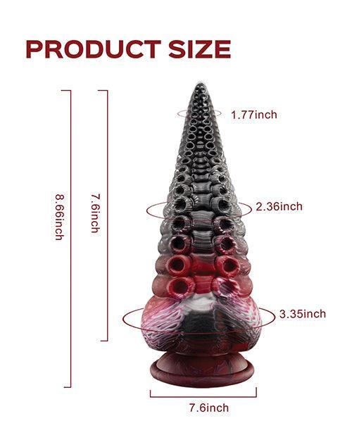 image of product,Lava Tentacle Shape Suction Cup Dildo - Multi Color - SEXYEONE