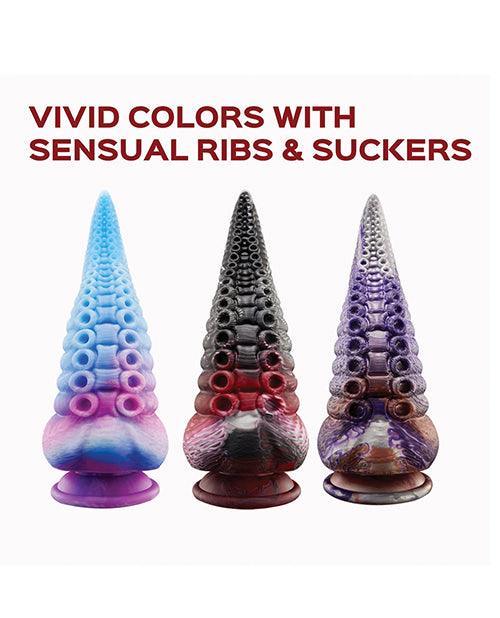 image of product,Lava Tentacle Shape Suction Cup Dildo - Multi Color - SEXYEONE