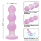 Lavender Haze Beaded Anal Probe - Lavender/White - SEXYEONE