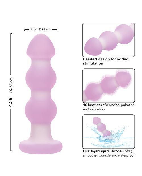 image of product,Lavender Haze Beaded Anal Probe - Lavender/White - SEXYEONE