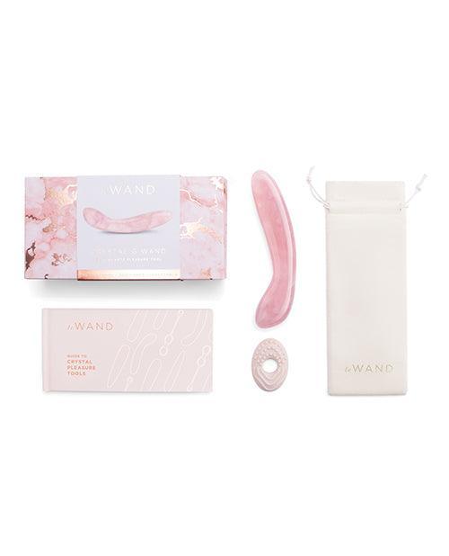 image of product,Le Wand Crystal G-Wand Stimulator - Rose Quartz - SEXYEONE