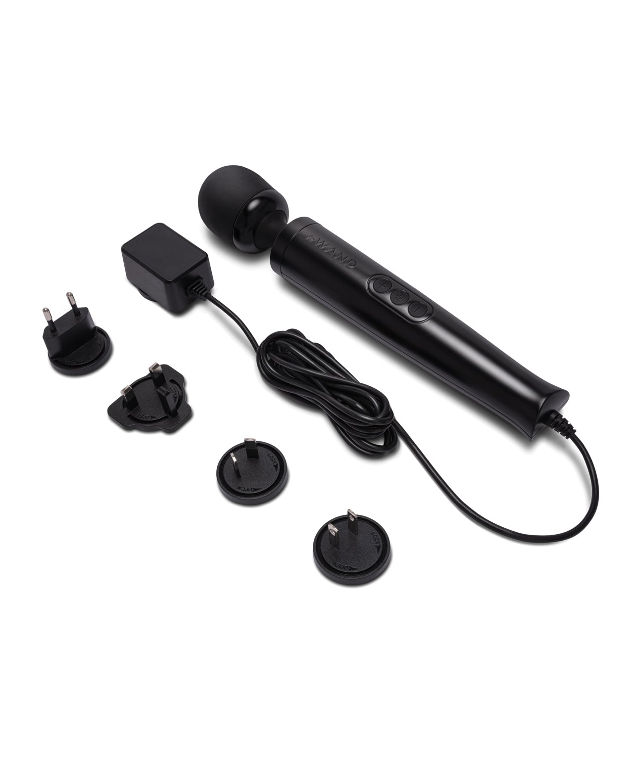 image of product,Le Wand Die Cast Plug-In Massager - Black - SEXYEONE