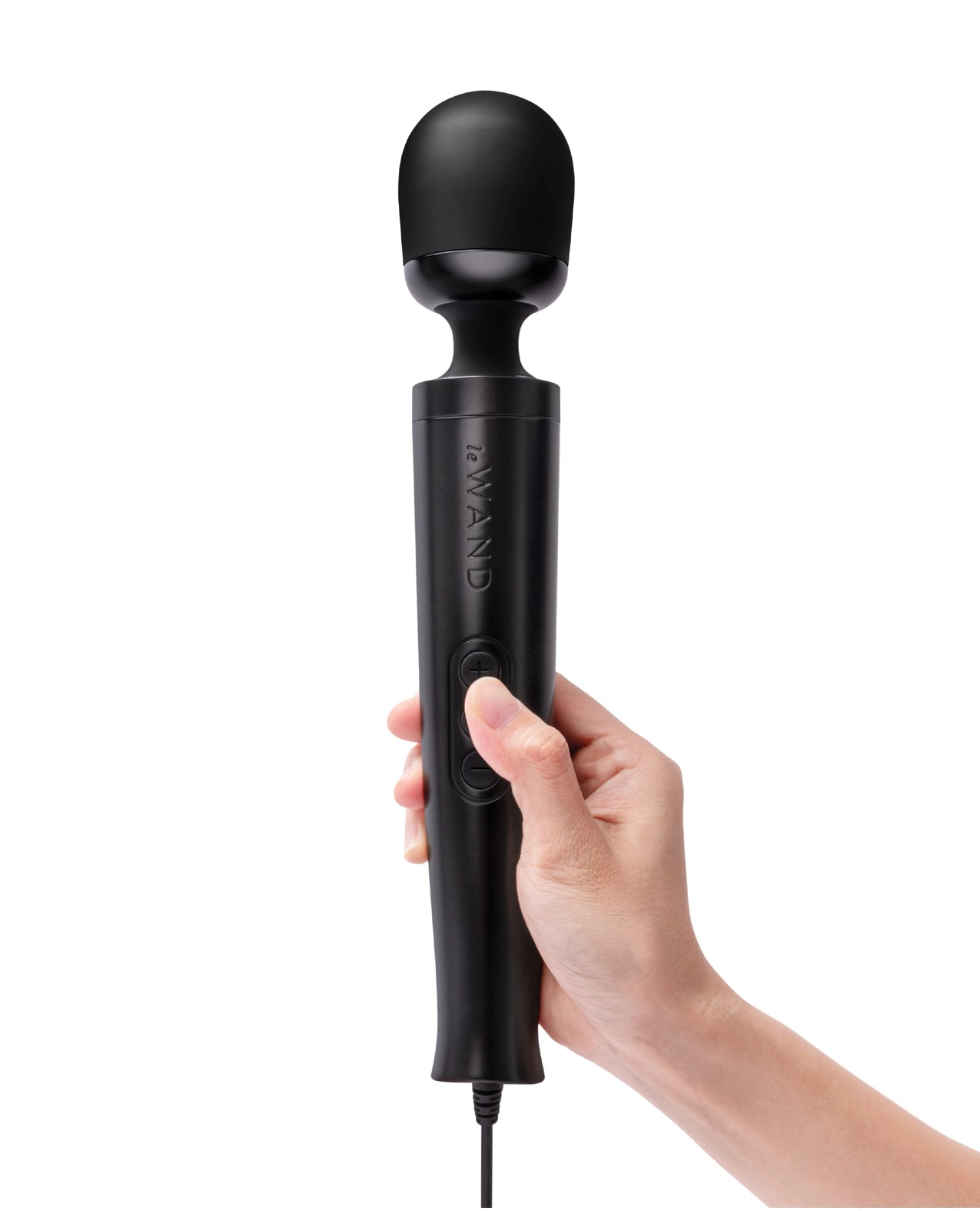 image of product,Le Wand Die Cast Plug-In Massager - Black - SEXYEONE