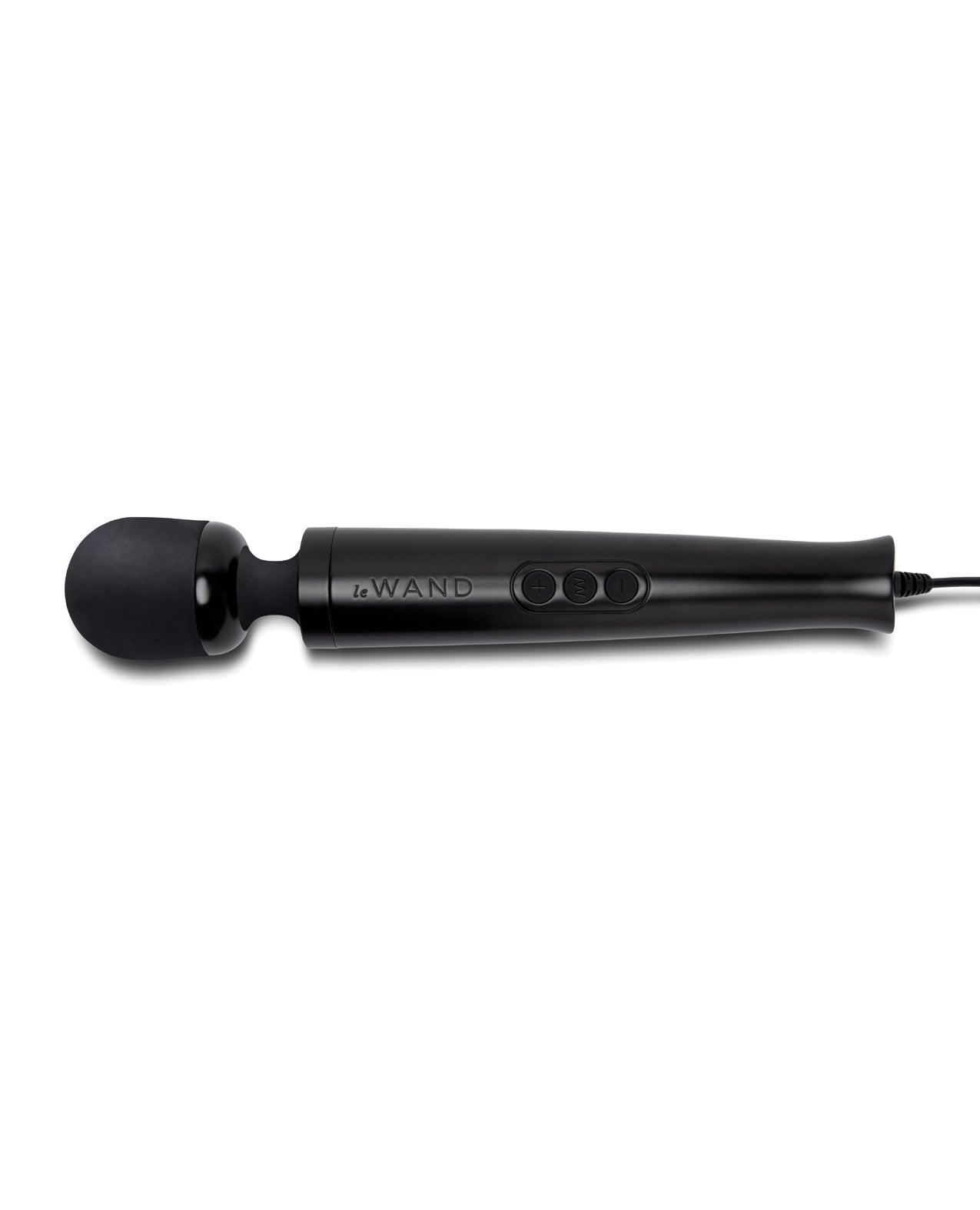 image of product,Le Wand Die Cast Plug-In Massager - Black - SEXYEONE