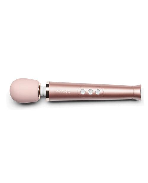 'le Wand Petite Rechargeable Vibrating Massager - Rose Gold - SEXYEONE