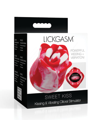 Lickgasm Sweet Kiss Kissing & Vibrating Clitoral Stimulator - Swirl - SEXYEONE