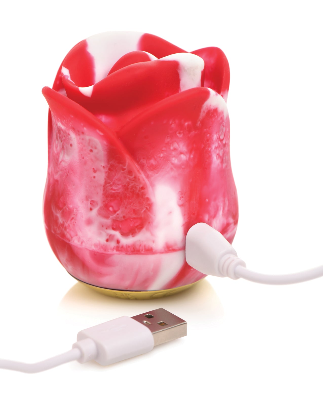 image of product,Lickgasm Sweet Kiss Kissing & Vibrating Clitoral Stimulator - Swirl - SEXYEONE