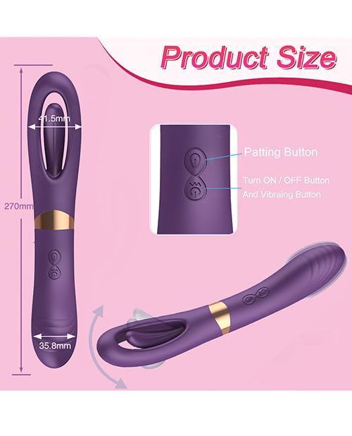 image of product,Lisa Flicking G-spot Vibrator - Purple - SEXYEONE